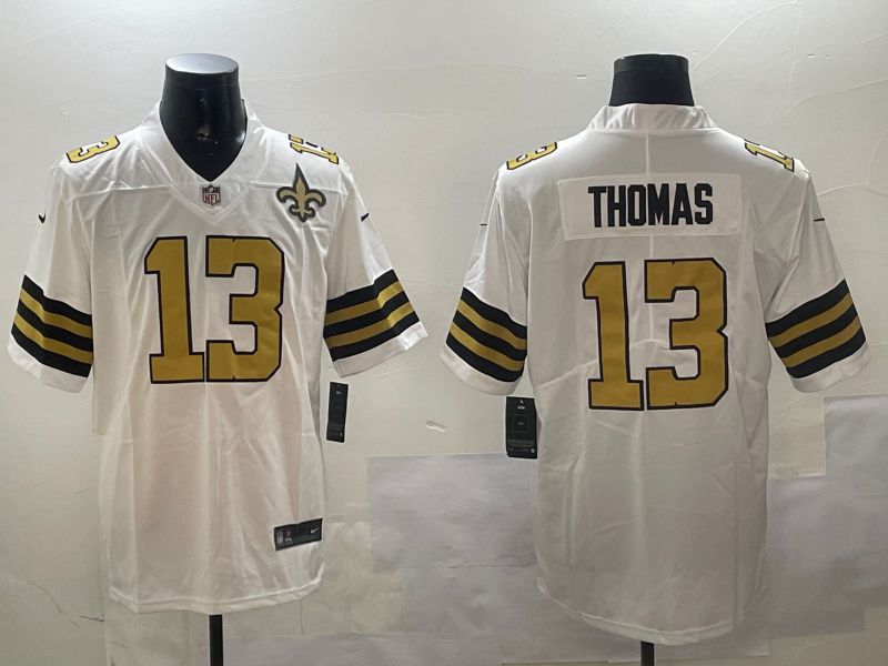 Men New Orleans Saints #13 Thomas White 2024 Nike Limited NFL Jersey style 0104